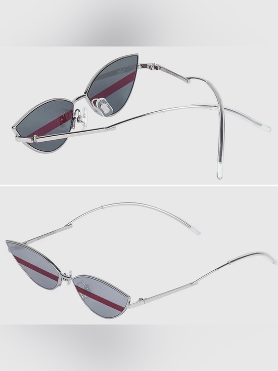 Gentle Monster POXI -02 Silver/Maroon
Slim Cat-eye Mirrored Sunglasses UNISEX main image 6